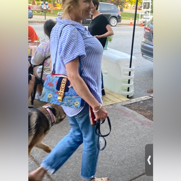 Gucci Sylvie Leather Floral Print Small Shoulder Bag - Picture 7 of 7